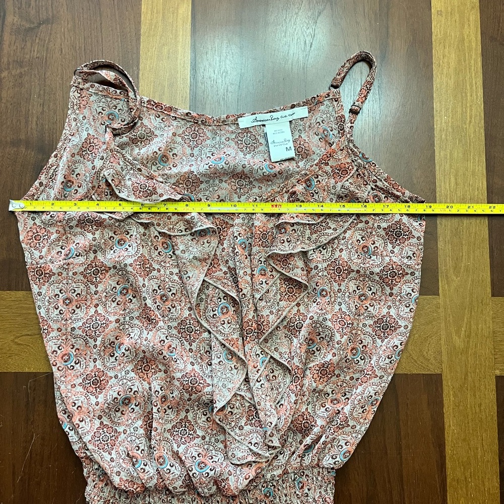 American Rag Ruffle Strappy Top Size Medium - Picture 8 of 8